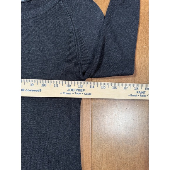 Lululemon Sit In Lotus Sweater Black 100% Merino Wool Thumbholes Women's Size 2 - Picture 6 of 6